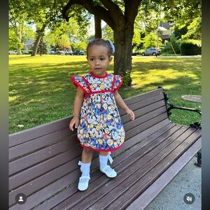 Vintage babygirl reversible dress